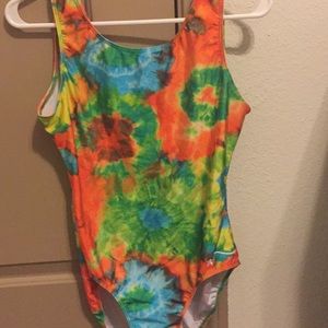 Tie-dye Destira gymnastics leotard